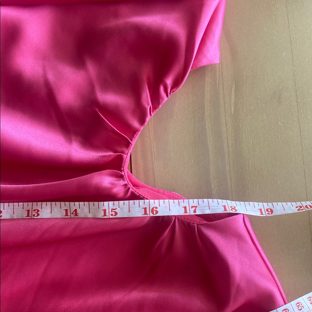 Reformation Nevaeh Flambê Strapless Gown Size M Pink Elegant Feminine Chic - Picture 12 of 12